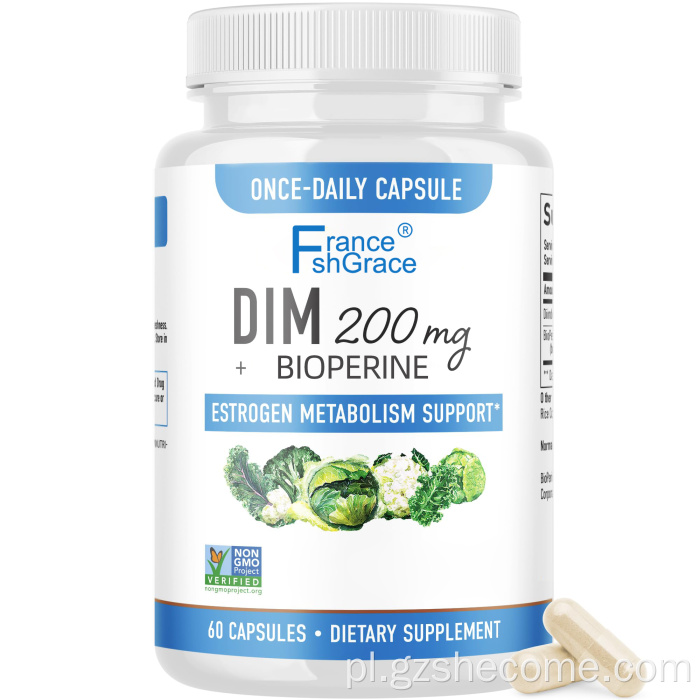 Dim Estrogen Bilans 200 mg czarny pieprz Dim kapsułki